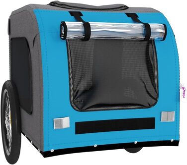 Причіп для велосипеда ZEYUAN для собак, блакитний та сірий, Oxford-тканина та сталь