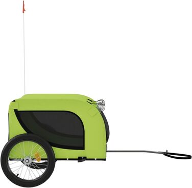 SECOLI Причіп для собак, візок для собак, буги для собак з відбивачем. Причіп для велосипеда для собак до 45 кг, зелений, 136 x 69 x 73.5 см