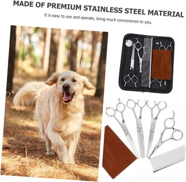 Ножиці для стрижки собак Supvox: професійні ножиці з нержавіючої сталі для грумінгу тварин