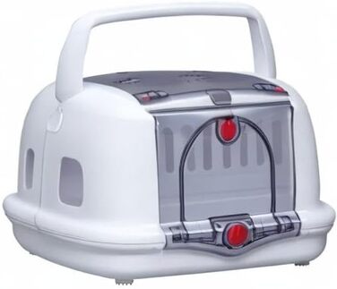 Транспортний бокс для кота Iris Ohyama 36.5L, білий, 48x32x30 см, BPA-free, міцний, легкий, для автомобіля, автобуса, тварин