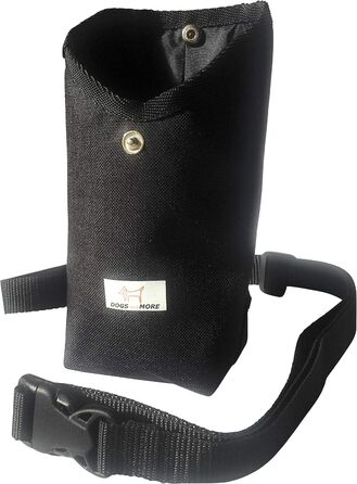 Сумка для собак Prima-Bag з регульованим поясом (кишенька для ласощів/сумка для ласощів/сумка для корму) чорного кольору