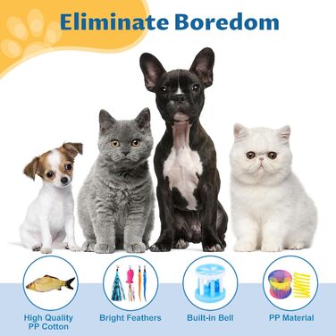 Набір іграшок для котів YUTUY: тунель, 39 шт., мишки та різноманітні іграшки для кошенят та котів