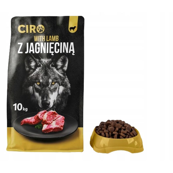 Сухий корм для собак CIRO KARMA з ягнятиною, 41% м'яса, 10 кг