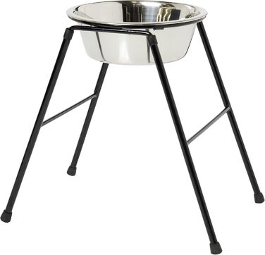 Автоматична годівниця для тварин Classic Pet Products з високою підставкою, 2500 мл, нержавіюча сталь, 37 см