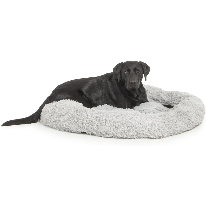 Wallace & Jones | Крісло-лежанка для собак Sarnia - L, сірий | Лежанка для собак, м'яке ліжко | 100 x 100 x 25 см