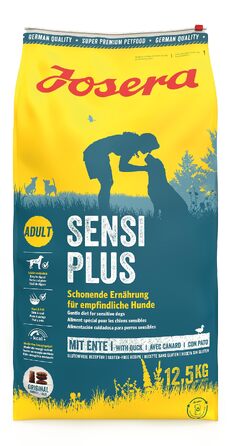 Сухий корм для дорослих собак Josera SensiPlus з качкою та рисом, гіпоалергенний, 12.5 кг