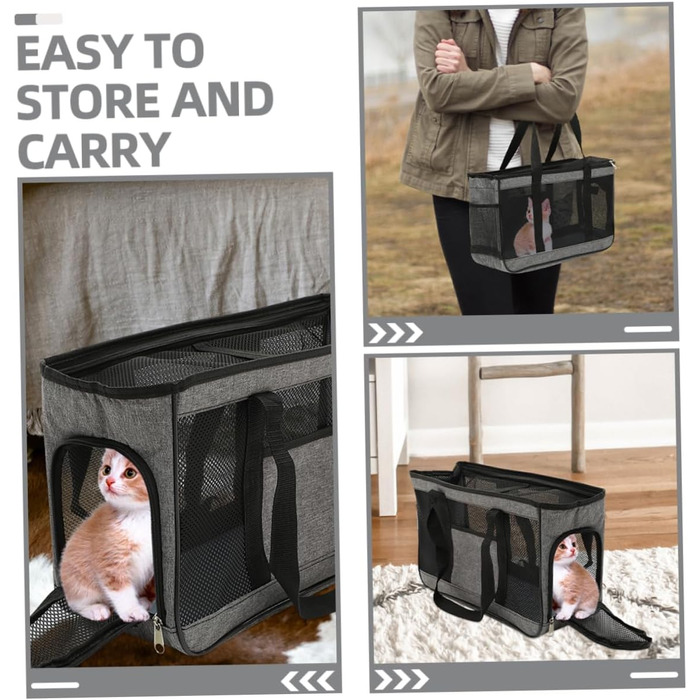 Транспортна сумка для котів Toddmomy - дихаюча, складана, для подорожей, легка та компактна