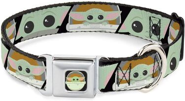Собачий нашийник Buckle-Down Star Wars The Child Chibi, чорний, з пряжкою-безпекою, 40,6-58,1 см