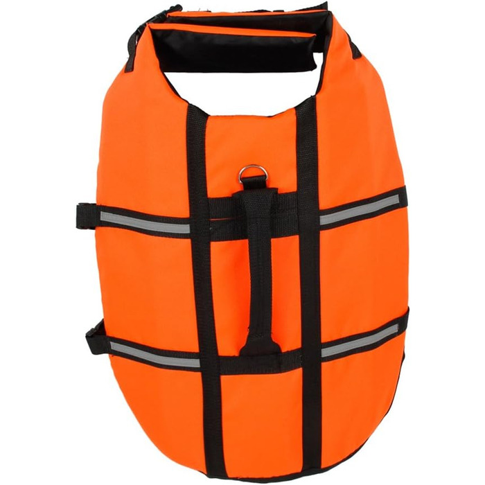 Світловідбиваюча жилетка для собак, рятувальний жилет для маленьких собак 0-3 кг, розмір XXS, помаранчевий