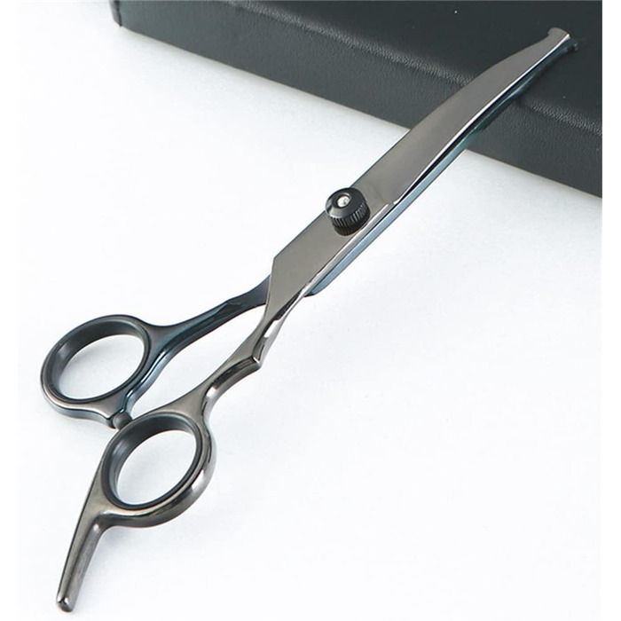 Набір ножиць для грумінгу собак 6.7 дюймів, для тіла, лап та обличчя, з безпечними закругленими кінчиками, чорний