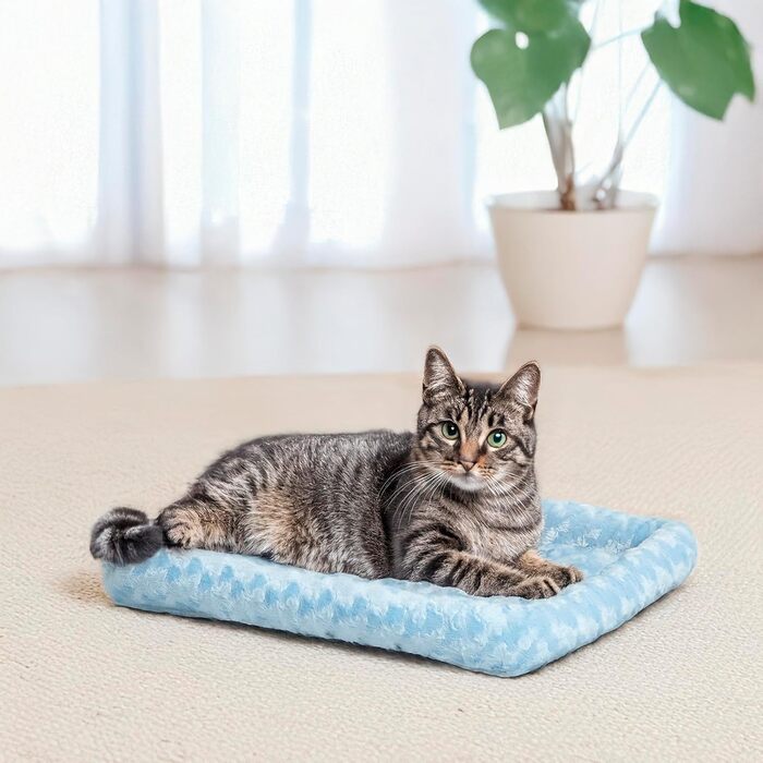 MidWest Homes for Pets Лежак для собак і котів 46 см, синій, з м'якою підкладкою, для малих порід