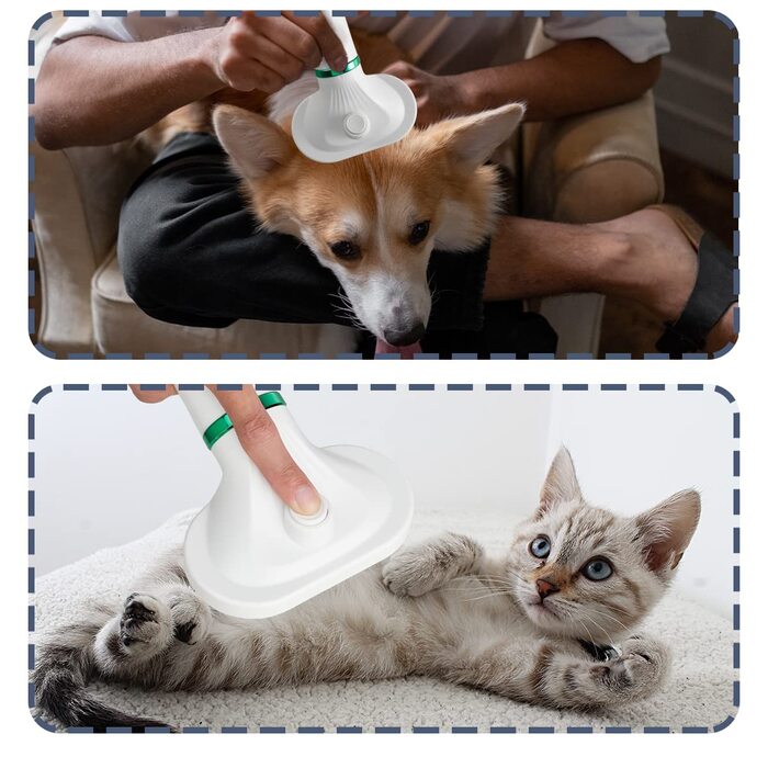 Фен для собак Kikuo 2-в-1, портативний для грумінгу, регульована температура, для собак та котів середніх та малих порід