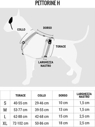 Шлейка для собак MORSO® H, 5-точкове регулювання, жовто-оранжевий/чорний, розмір M