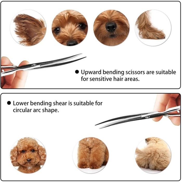 Ножиці для грумінгу собак та котів DONGKER, 7 дюймів, нержавіюча сталь