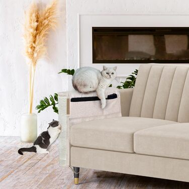 Захист для дивану від кігтів котів, 70 x 50 см, з сизалю, для правої руки. Захист меблів від кігтів котів