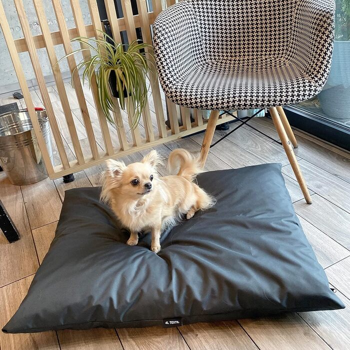 Водонепроникне собаче ліжко 4L Textil ZOE для собак середніх порід (60x50 см, графіт)