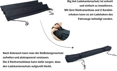 Захист для багажника автомобіля від собаки Big Ant, чорний, універсальний, для всіх сезонів