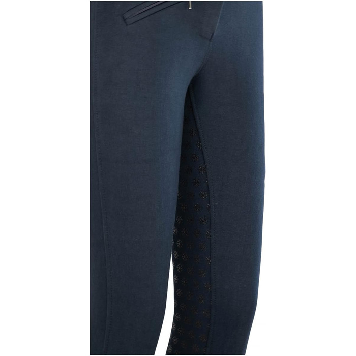 Лазура - зимові рейтузи для жінок та дітей Comfort з силіконовим повним сидінням та передньою кишенею | теплі рейтузи для їзди верхи в темно-синьому або чорному кольорі | рейтузи для верхової їзди розміри 104-176 та 36-48 | Лазура