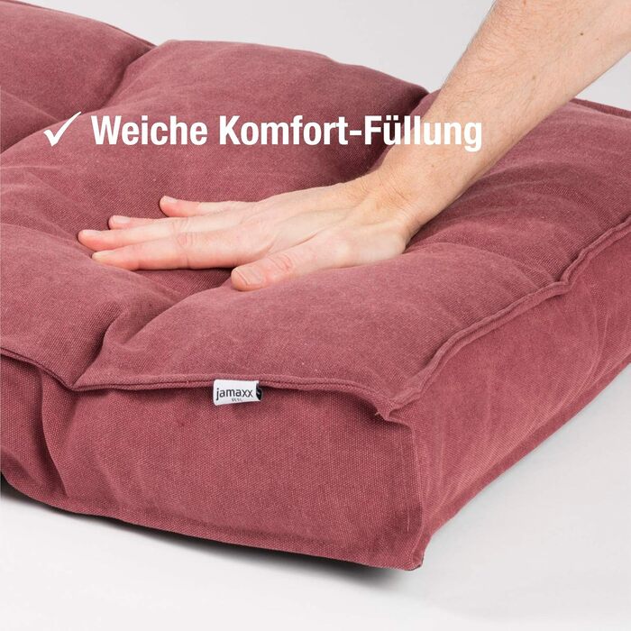 Килимок для собак JAMAXX, 65x55 см, рожевий, з м'якою та зручною наповнювачем, знімний чохол, дизайн Vintage Canvas