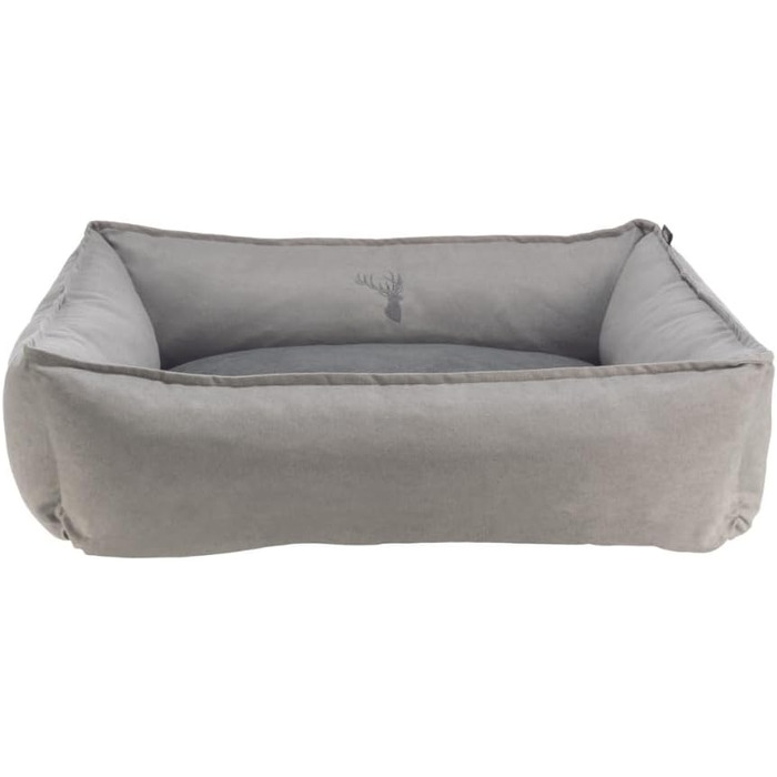Ліжко для собак TRIXIE Leni, 60x50 см, пісок/сірий - зручне місце для сну з подушкою, кошик для собак середніх порід, неслизьке та пральне