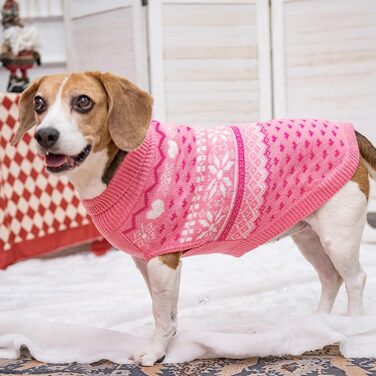 Пуловер для собак SCENEREAL: теплий, стильний, з коміром-гетром. Ідеальний для зими, свят та відпочинку. Підходить для собак різних розмірів (S, M, L).