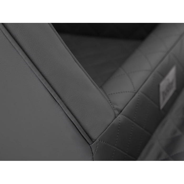 Автомобільний лежак для собак, переноска для собак, лежанка для собак, переноски для собак, заднє сидіння, ковдра для собак, корзина для собак, лежанка для котів, для маленьких собак (46x46x31 см), штучна шкіра (графіт)