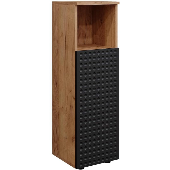 Пенал для ванної Vicco Irma 30x95 см, антрацит з крапками, меблі для ванної кімнати