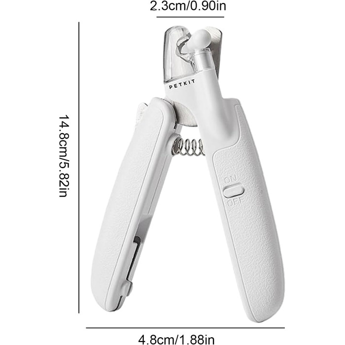 Триммер для собак та котів з підсвічуванням LED | Професійний триммер для догляду за кігтями | Для дому, подорожей та кемпінгу
