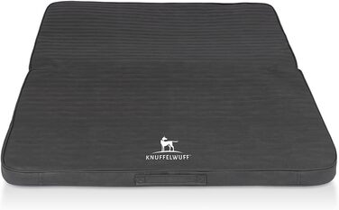 Ортопедичний килимок для собак Knuffelwuff Roanoke: чорний, 100 x 80 см, знімний та миючий чохол, для великих, середніх та маленьких собак
