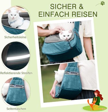 Сумка-переноска для собак та котів ALLSOPETS, блакитна, до 5 кг