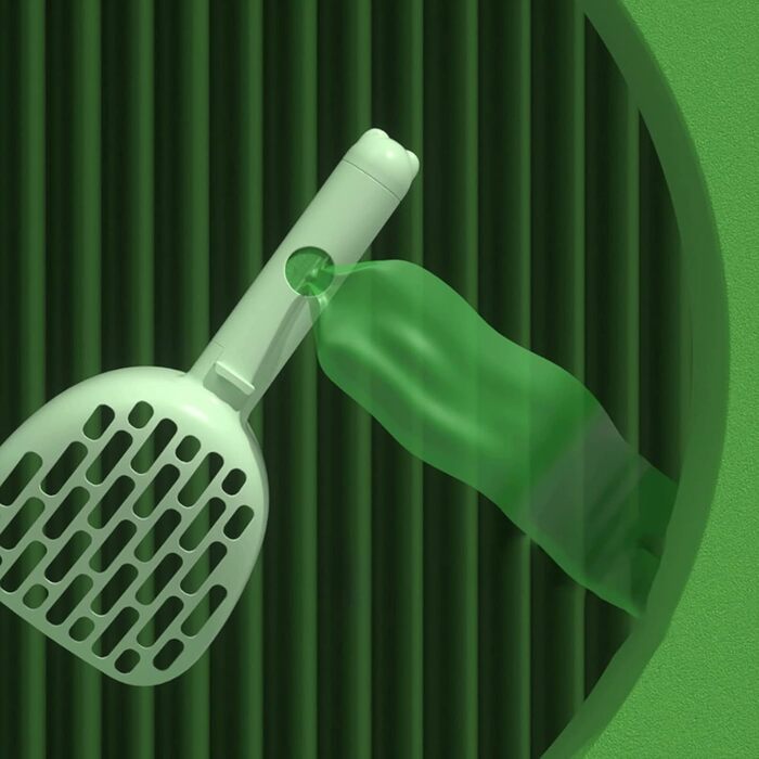 Лопатка для котячого туалету з підставкою SNHHNSW, інструмент для прибирання за домашніми тваринами