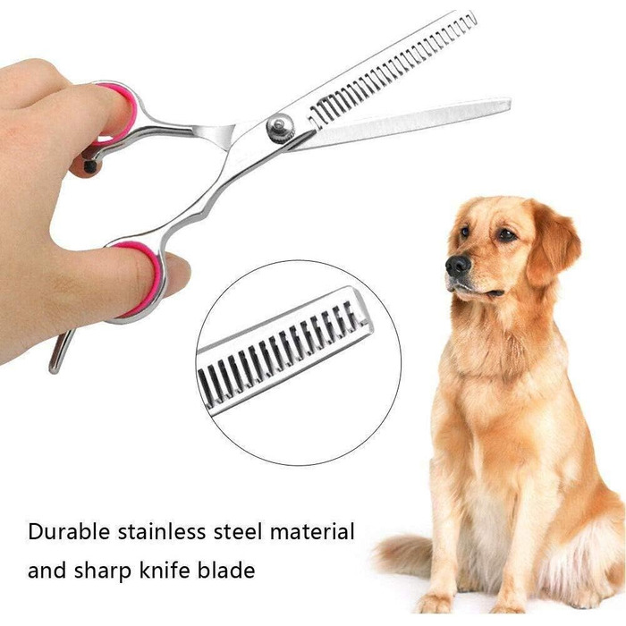Набір професійних інструментів для грумінгу собак та котів, 7 дюймів, нержавіюча сталь