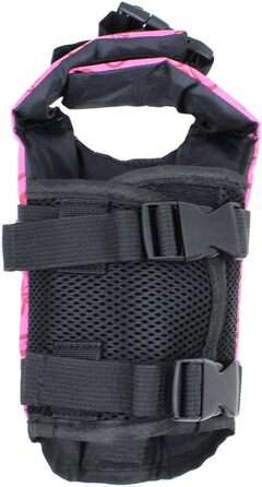 Жилет для собак Snik-S з світловідбиваючими смугами та регульованим поясом, плаваючий жилет для собак з короткою мордою (Мопс, Бульдог, Пудель), XS, рожевий