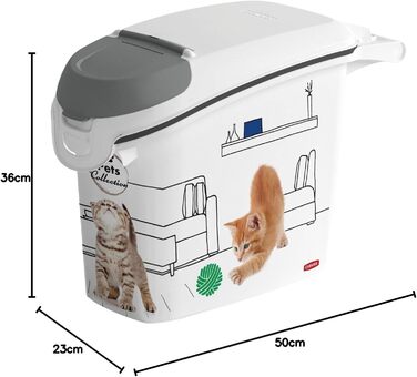 Контейнер для котячого туалету Curver PetLife, 6 кг / 15 л, 23 x 50 x 36 см