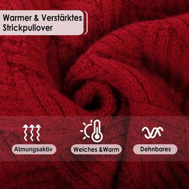 Теплий зимовий пуловер для собак AOFITEE, XS, червоний. Пуловер для котів та цуценят, зручний ролкраг.