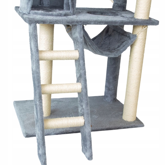 Високий когтеточка-комплекс із лежаком та стовпчиком для кігтів Petstory 101 — 160 см