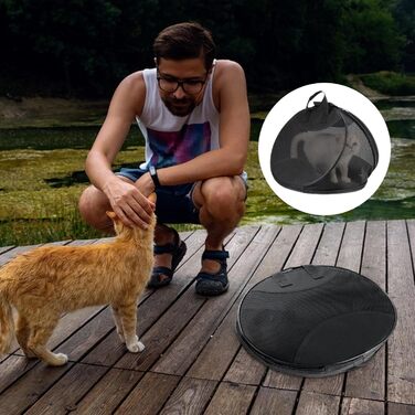 Транспортна сумка для котів | Дыхаюча переноска для тварин - Легка та зручна переноска для кошенят та маленьких собак, для подорожей, активного відпочинку та прогулянок