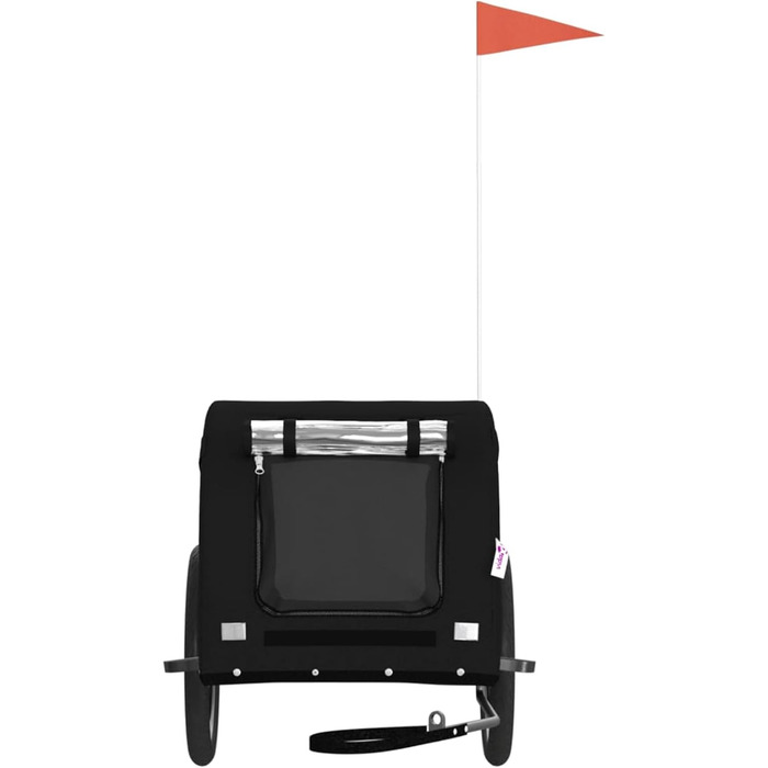 Ферштайнт Причіп для велосипеда, переноска для собак, чорний. Причіп для велосипеда, вантажний причіп, транспортний причіп. Максимальне навантаження 45 кг, матеріал: Оксфордська тканина та метал. Розміри: 136 x 69 x 73.5 см.