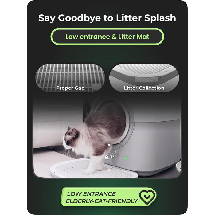 Автоматичний самоочисний лоток для котів TY-PRO, XXL, для 2+ котів, з APP-керуванням