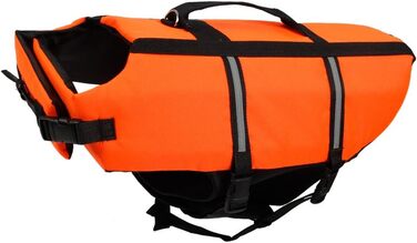 Світловідбиваюча жилетка для собак, рятувальний жилет для маленьких собак 0-3 кг, розмір XXS, помаранчевий