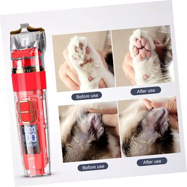 Триммер для собак та котів BESPORTBLE: бездротовий, тихий, з LED-дисплеєм та аксесуарами