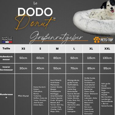 Ліжко для собак і котів PETS-TOP, плюшеве, 60 см, перлово-сіре, знімний чохол, для малих порід