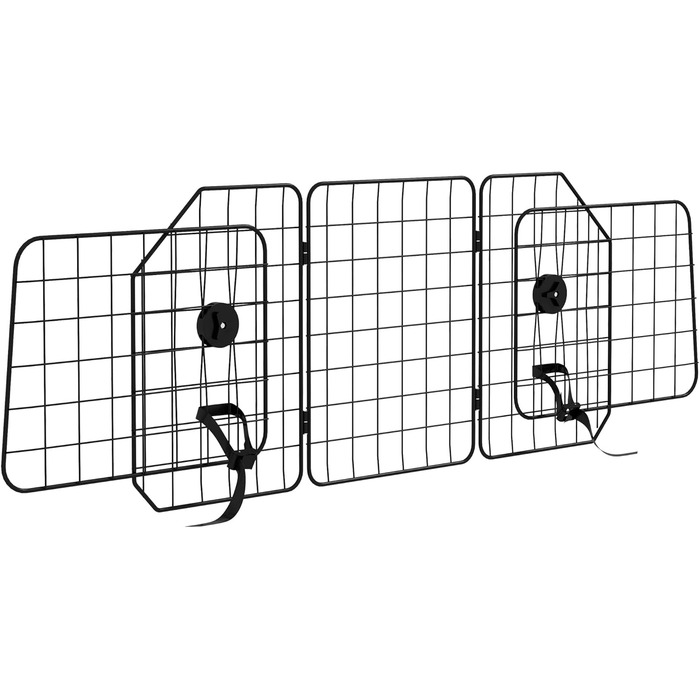 Сітка для собак PawHut - бар'єр у багажник авто, сталева, 93-150 x 42 см