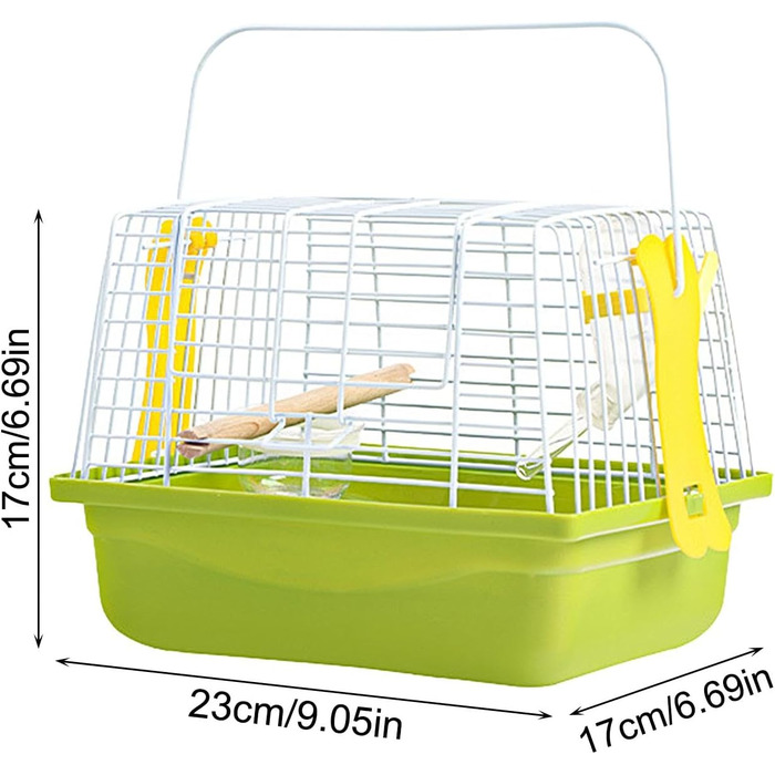 Клітка для птахів та дрібних тварин Vogelkäfig з ручкою: переносний варіант для папуг, синиць та інших