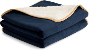 Водонепроникний плед для собак великих порід Lesure - 274x218 см, водонепроникний, миючий, флісовий, для дивана, Navyblau (XXXXL)