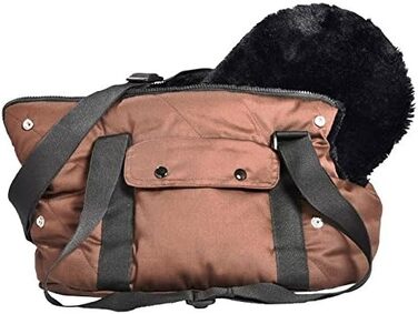 Транспортна сумка для собак Bobby, м'яка, чорна (багатокольорова, 40 см)