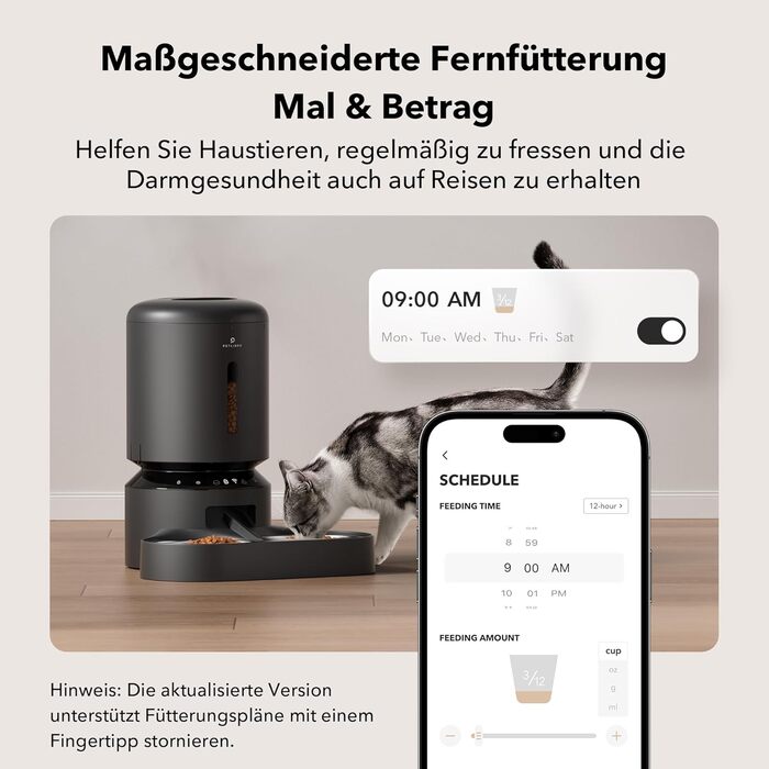 Автоматична годівниця для собак PETLIBRO 5G Wi-Fi 5 л чорна