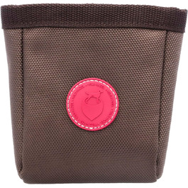 Текстильний ласощі-мішечок для собак WILD HAZEL Leckerlibeutel (Dark Choco) з магнітним закриттям та кліпсою для ременя