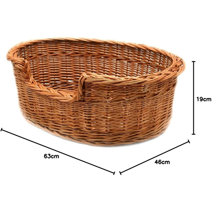 Ліжко для кота та собаки, софа для домашніх тварин з ротангу, K5-100-6 (BTH 63x46x19 см)