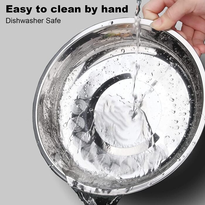 Набір з 2 мисок для котів та собак з нержавіючої сталі, 14 см - миски для корму та води